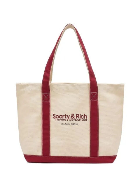 Sporty & Rich trim-detail shoulder bag Neutrals ACAW231NT