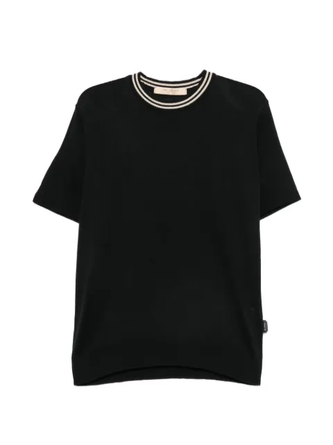 YES LONDON ribbed-trim sweater Black XML3556