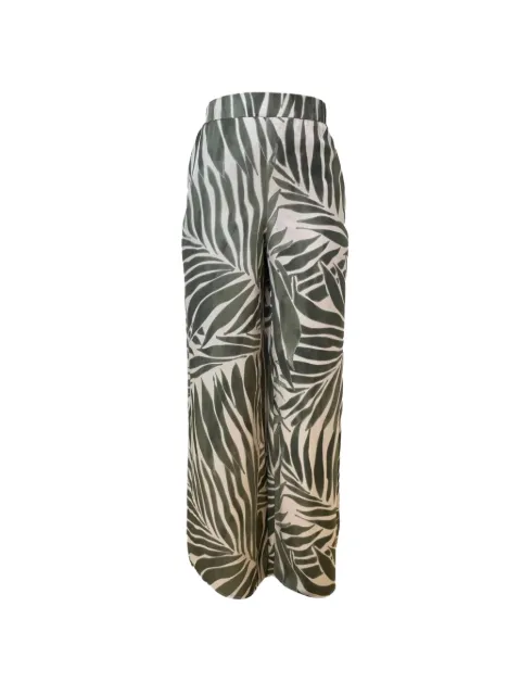 Pennyblack leaf-printed trousers Green PBBUTILITA2611131113200008