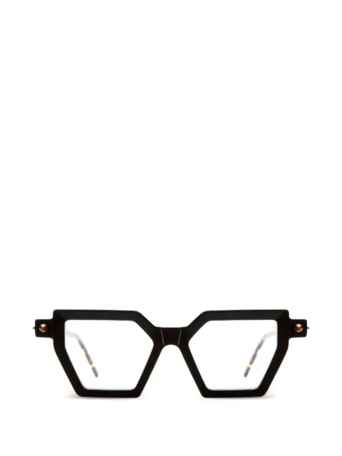 Kuboraum geometric-frame glasses Black P26