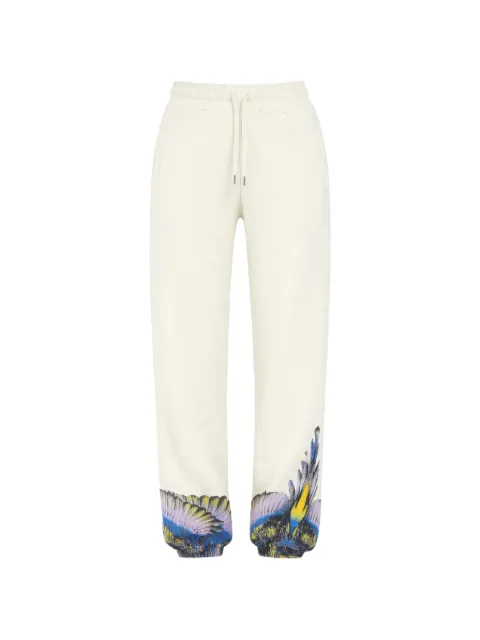 COUNTY OF MILAN drawstring graphic trousers Neutrals 25ICM30074