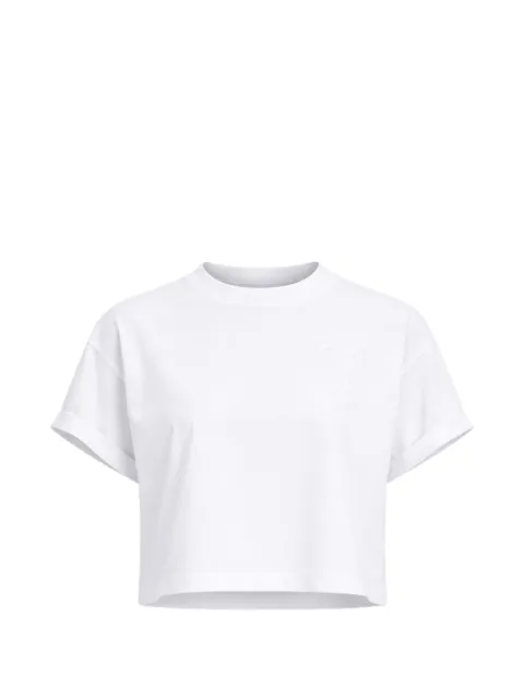 TWINSET embroidered cropped T-shirt White 261TT2380