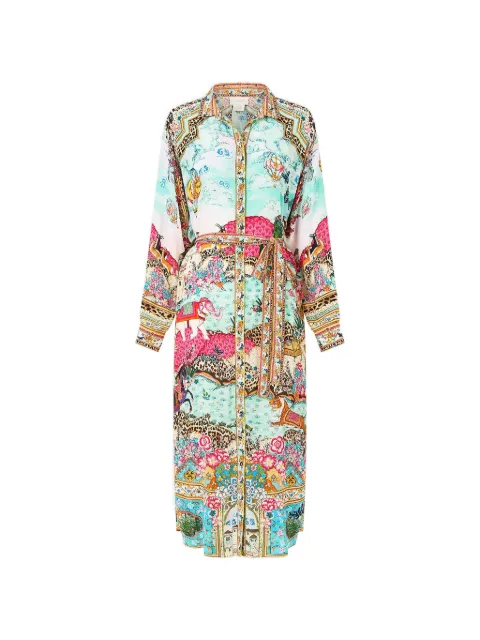 Camilla belted midi dress Blue 00038671
