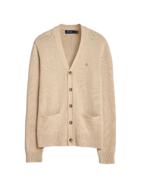 Polo Ralph Lauren logo-detail cardigan Neutrals 710961170006