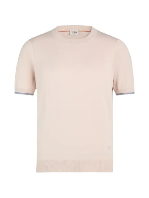 Tod's short-sleeve knit T-shirt Neutrals X8MC1528700WUH