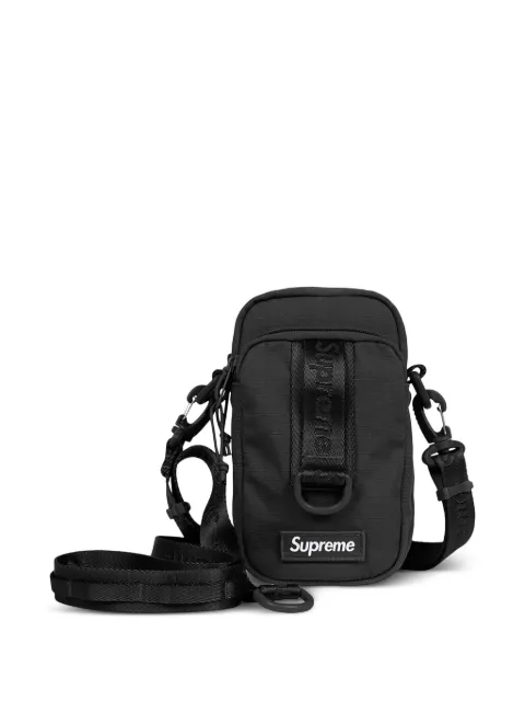 Supreme logo-patch messenger bag Black SU27071