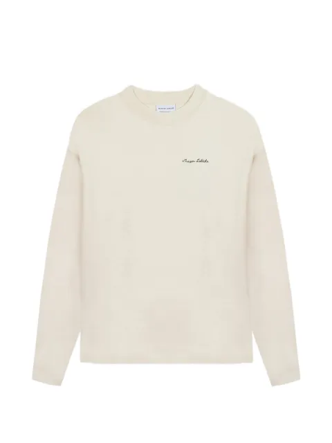 Maison Labiche logo-embroidered sweatshirt Neutrals ZMPLICHONMLB