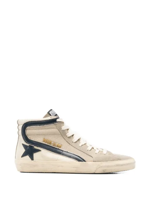 Golden Goose Slide star-patch sneakers Neutrals GMF00116F003981