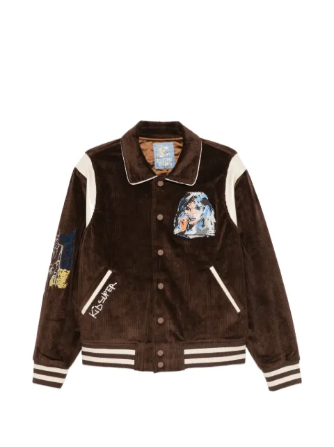 KidSuper embroidered corduroy jacket Brown 659806597