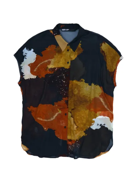 BIMBA Y LOLA blot black shirt with flowing sleeves Black 261BR202311370