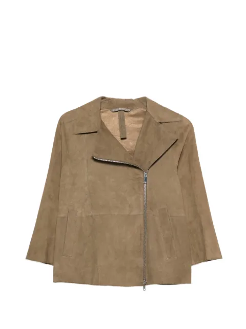 The Jackie Leathers Gaia suede jacket Brown GAIAPESU