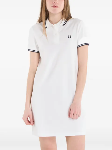 Fred Perry twin-tipped mini dress White D3600