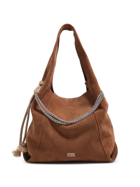 BIMBA Y LOLA rope chain detail shoulder bag Brown 261BBCJ8C11607