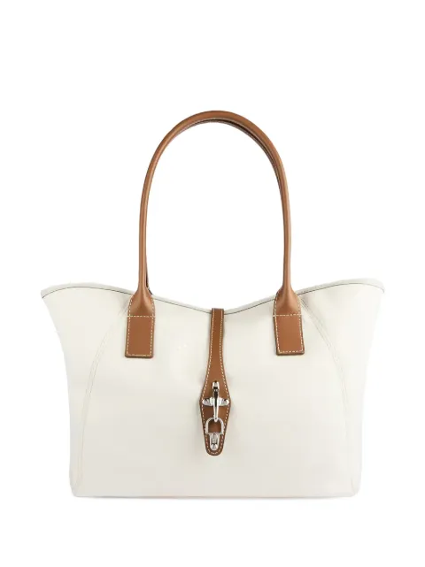 Fay leather-trim tote bag White NKWABCA0300V4J