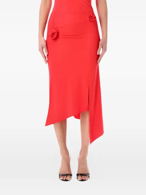 Coperni Flower midi skirt Red COPJS30F5021RED