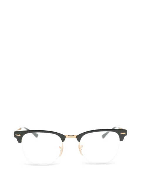 Ray-Ban Clubmaster square-frame glasses Gold RB3716VM