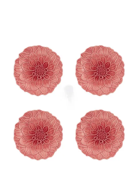 Bordallo Pinheiro Maria Flor dessert plate (set of four) Pink 65033038