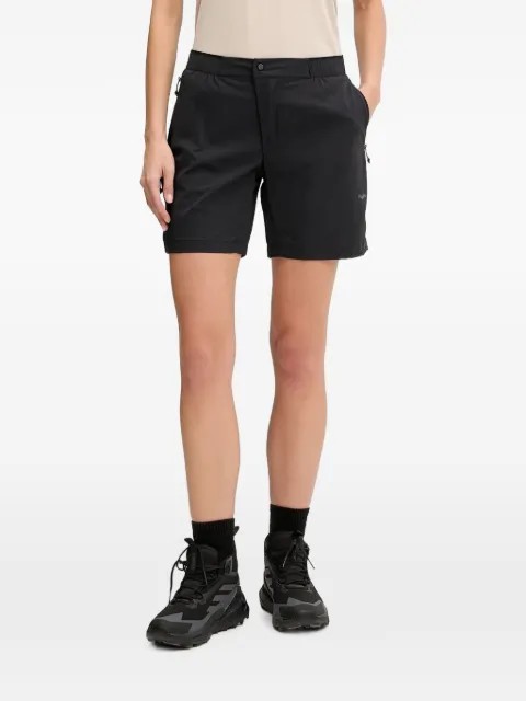 Haglöfs logo-print zip-pocket shorts Black 607710