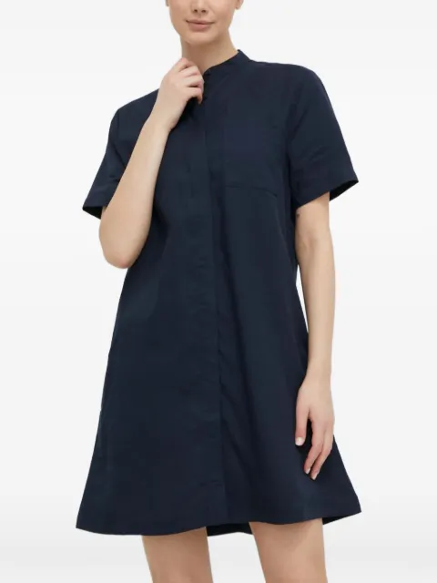 JACK WOLFSKIN chest-pocket shirt mini dress Blue 1507891