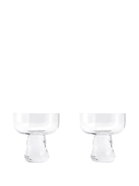 XLBoom Gusto Coupe glass (set of two) White XLBA2050112