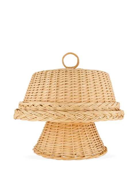 HOUSE OF CAPRICORN Victoria wicker handmade cloche Neutrals 90157NATOS