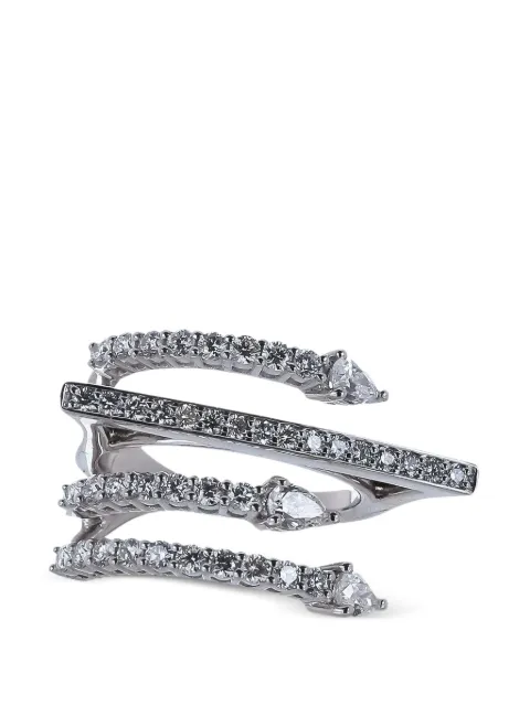 Yeprem Four Line diamond ring Silver RI3341