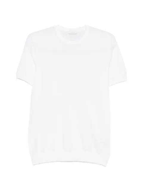 DIKTAT fine-knit T-shirt White DK17003NATURALE