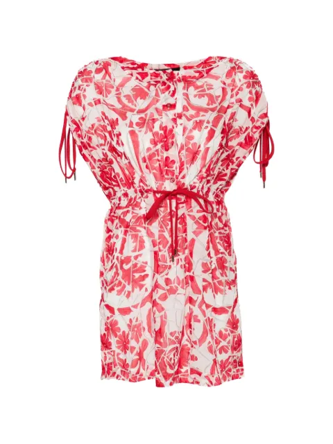 Gucci Pre-Owned floral drawstring dress Red WCV241026