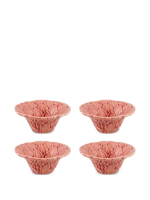 Bordallo Pinheiro Dahlia textured flower bowl Pink 65021880