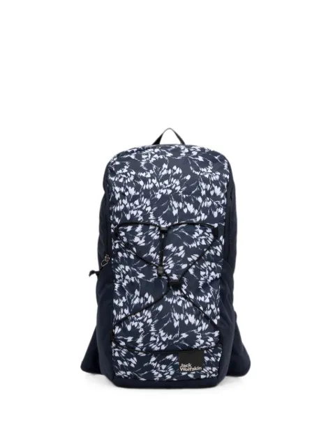 JACK WOLFSKIN abstract-print bungee-cord backpack Blue 2020321