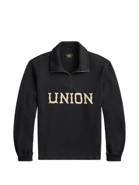 Ralph Lauren RRL zip long-sleeve sweater Black 782P14572