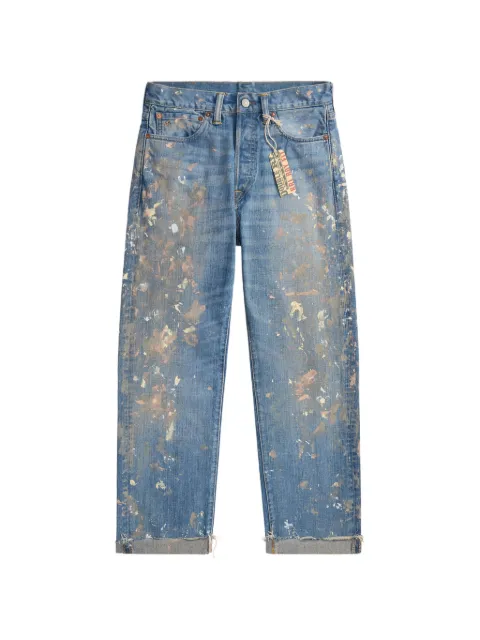 Ralph Lauren RRL splatter trousers Blue 282P17011001