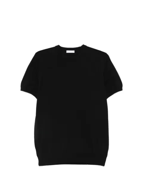 DIKTAT fine-knit T-shirt Black DK17003NERO