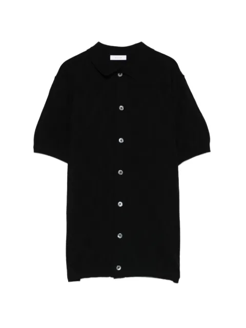DIKTAT diamond-knit shirt Black DK17019