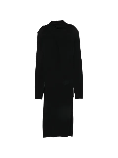 The Attico roll-neck wool dress Black 260WCW00269KWW005AA