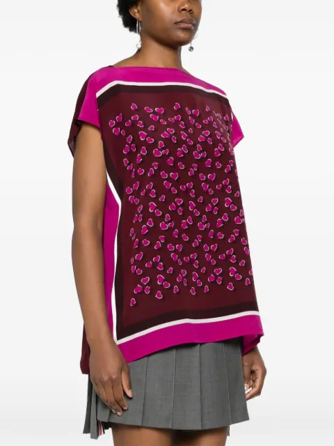 Gucci Pre-Owned heart print top Purple WCV241045