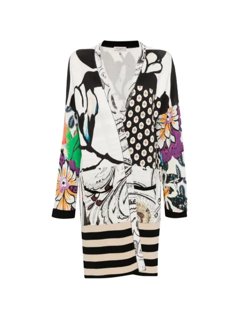 Etro Vintage multicolour print coat White WCV241039