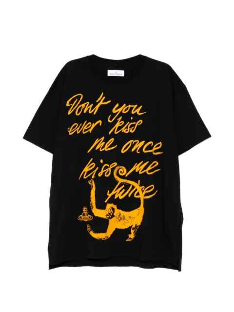 Vivienne Westwood Monkey T-shirt Black 3G01005CJ001MN401