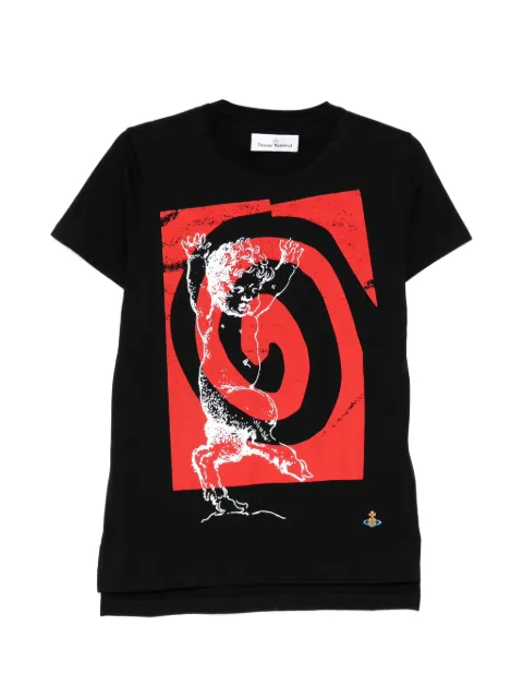 Vivienne Westwood swirl peru T-shirt Black 3G010059J001MN401