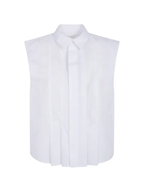 sacai pleated sleeveless shirt White 2608541