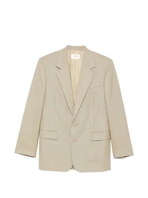 Saint Laurent flap-pocket blazer Green 858458Y7K11
