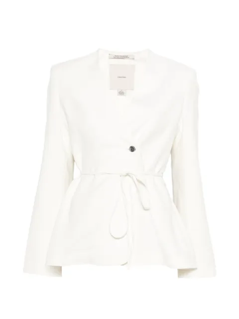 Calvin Klein tied-waist jacket Neutrals LV044F408GYAS
