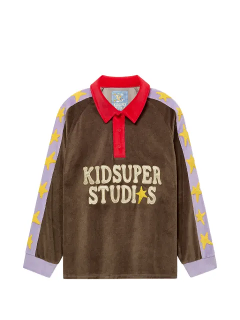 KidSuper velour Stars Rugby sweater Brown SS26LTP12VELOURSTARSRUGBY