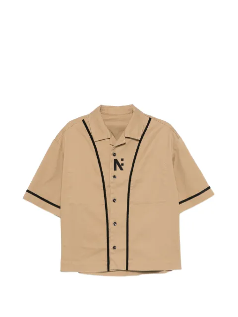 Nine In The Morning Orazio logo-embroidered shirt Neutrals 9SS26ZIO01SQ