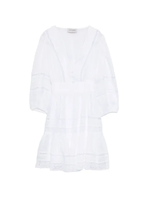 ERMANNO FIRENZE lace mini dress White D48EQ009ES8