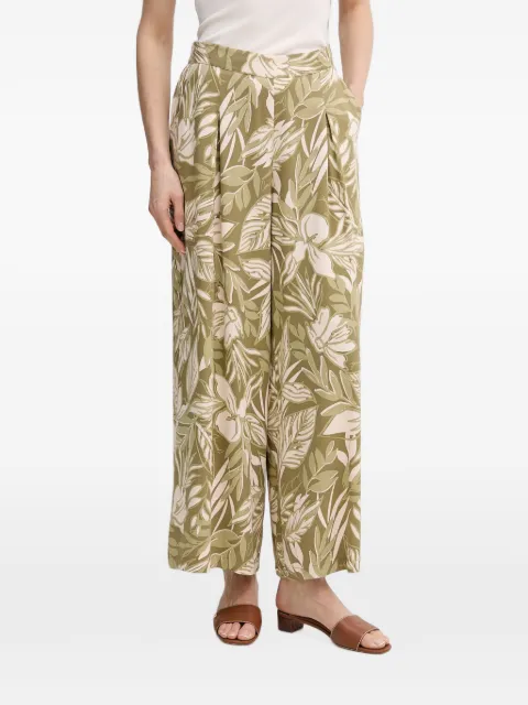 Gaudi floral-print palazzo pants Green 611BD25034