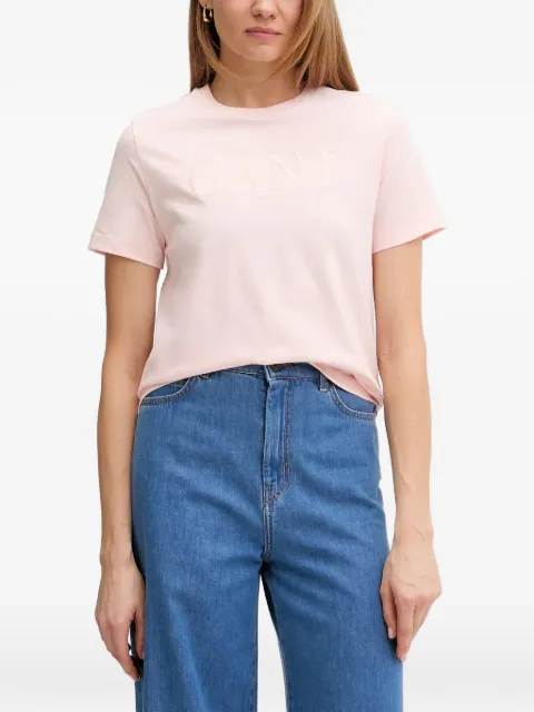 Gant tonal-logo T-shirt Pink 4200502