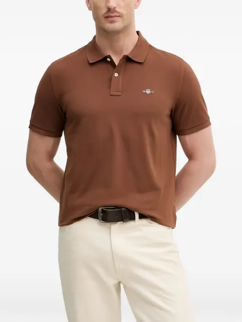 Gant short-sleeve polo shirt Brown 2210
