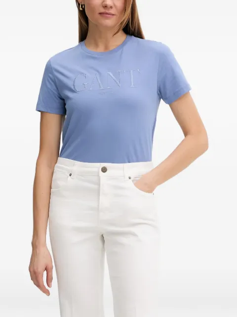 Gant logo-embroidered T-shirt Blue 4200502