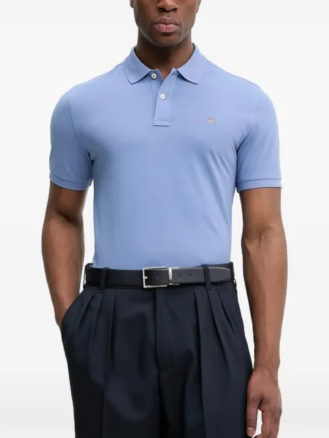 Gant logo-embroidered polo shirt Blue 2210